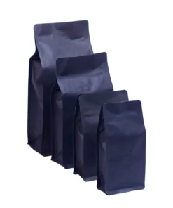 black kraft coffee bags